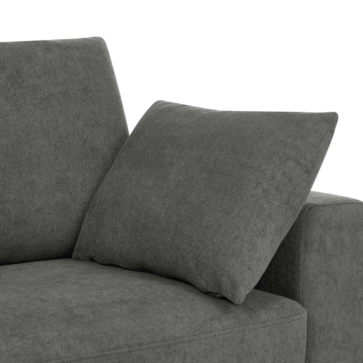 Cushioned Upholstered Sofa For Living Room, 2 Colour Options