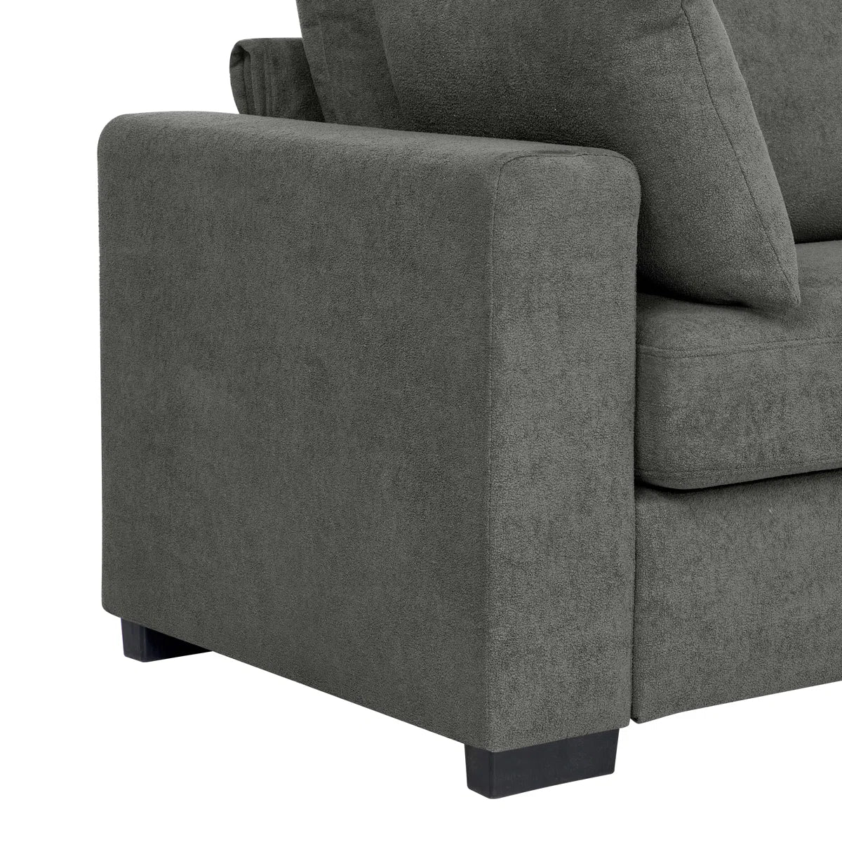 Cushioned Upholstered Sofa For Living Room, 2 Colour Options