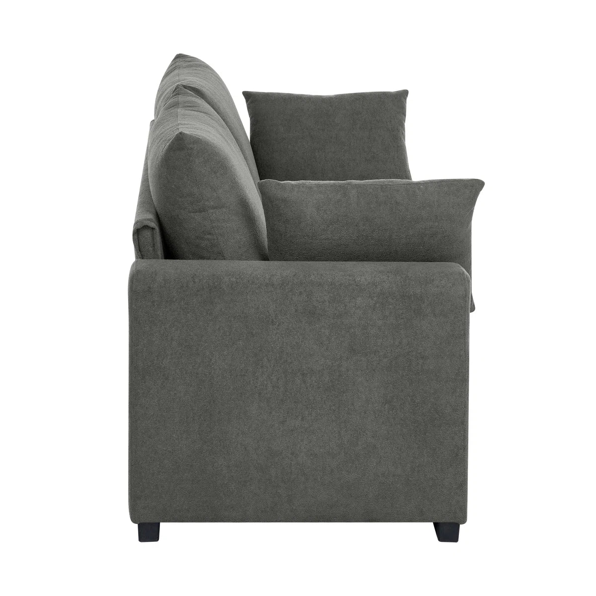 Cushioned Upholstered Sofa For Living Room, 2 Colour Options