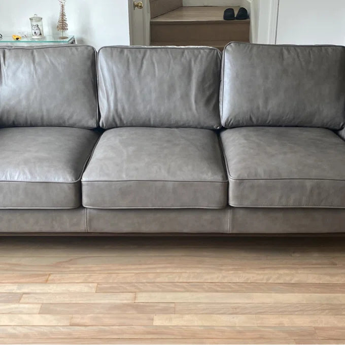90.4'' Leather Sofa
