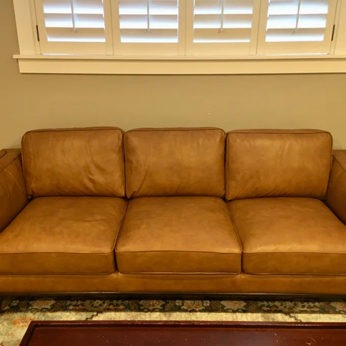 90.4'' Leather Sofa