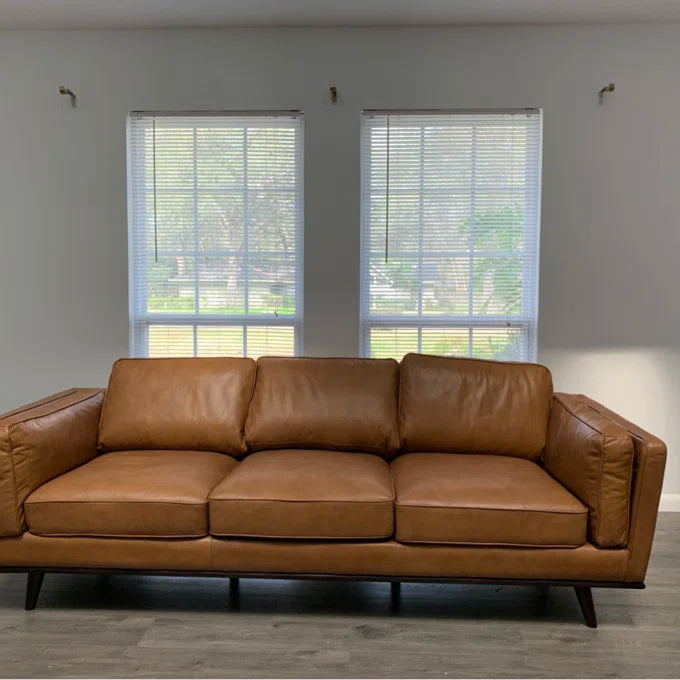 90.4'' Leather Sofa