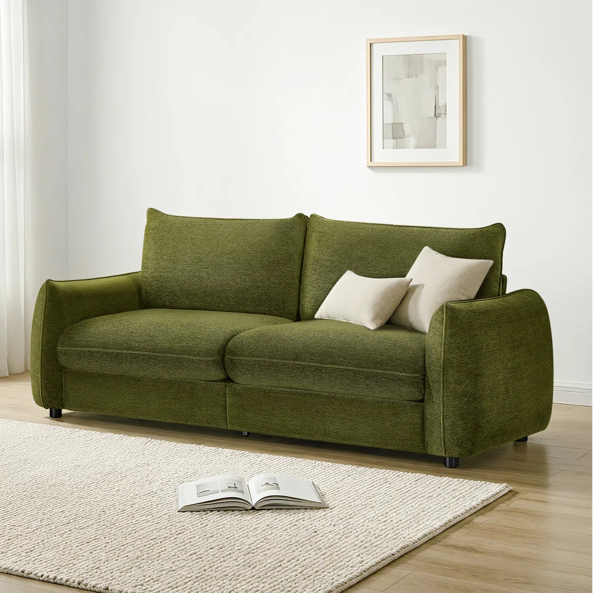 90.5"W 3-Seater Modern Upholstery Sofa