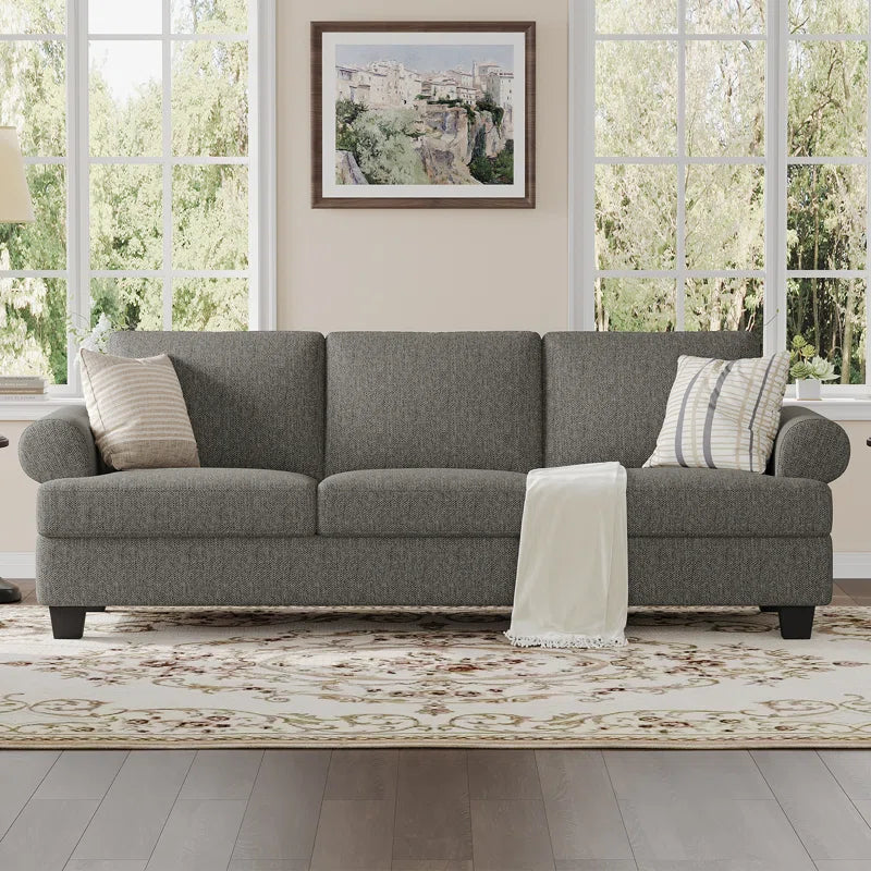 91'' Lawson Sofa with Deep Seats, 3 Seater Upholstered Couch for Living Room