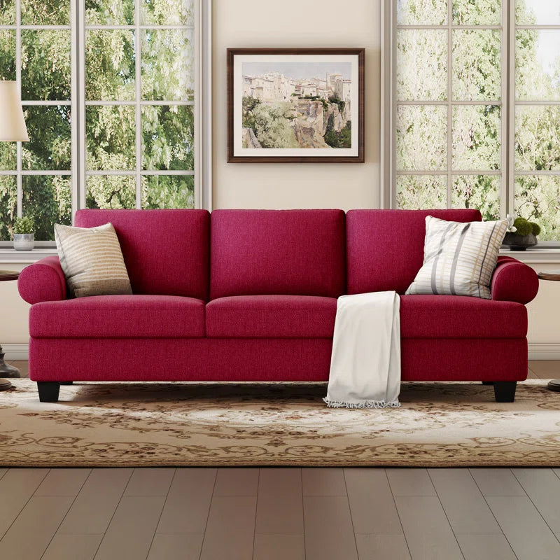 91'' Lawson Sofa with Deep Seats, 3 Seater Upholstered Couch for Living Room