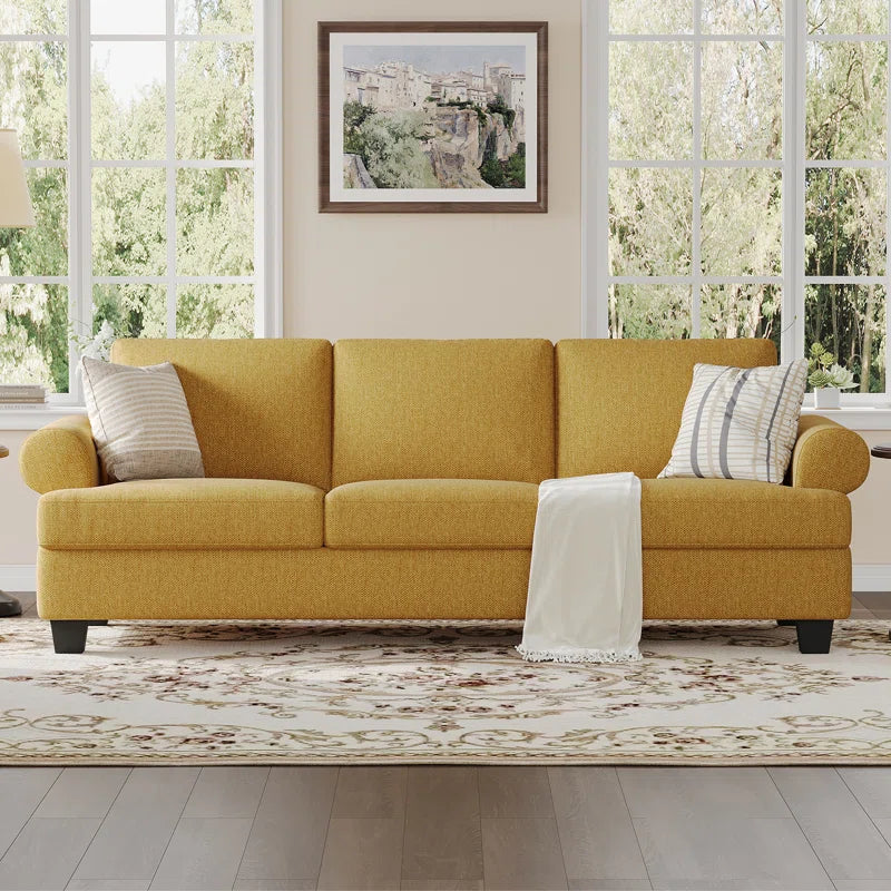 91'' Lawson Sofa with Deep Seats, 3 Seater Upholstered Couch for Living Room