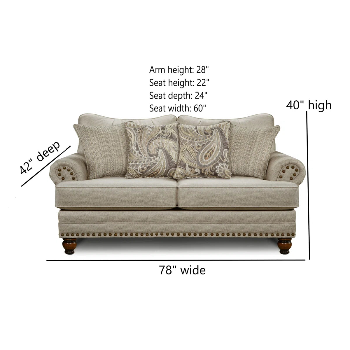 96'' Upholstered Sofa