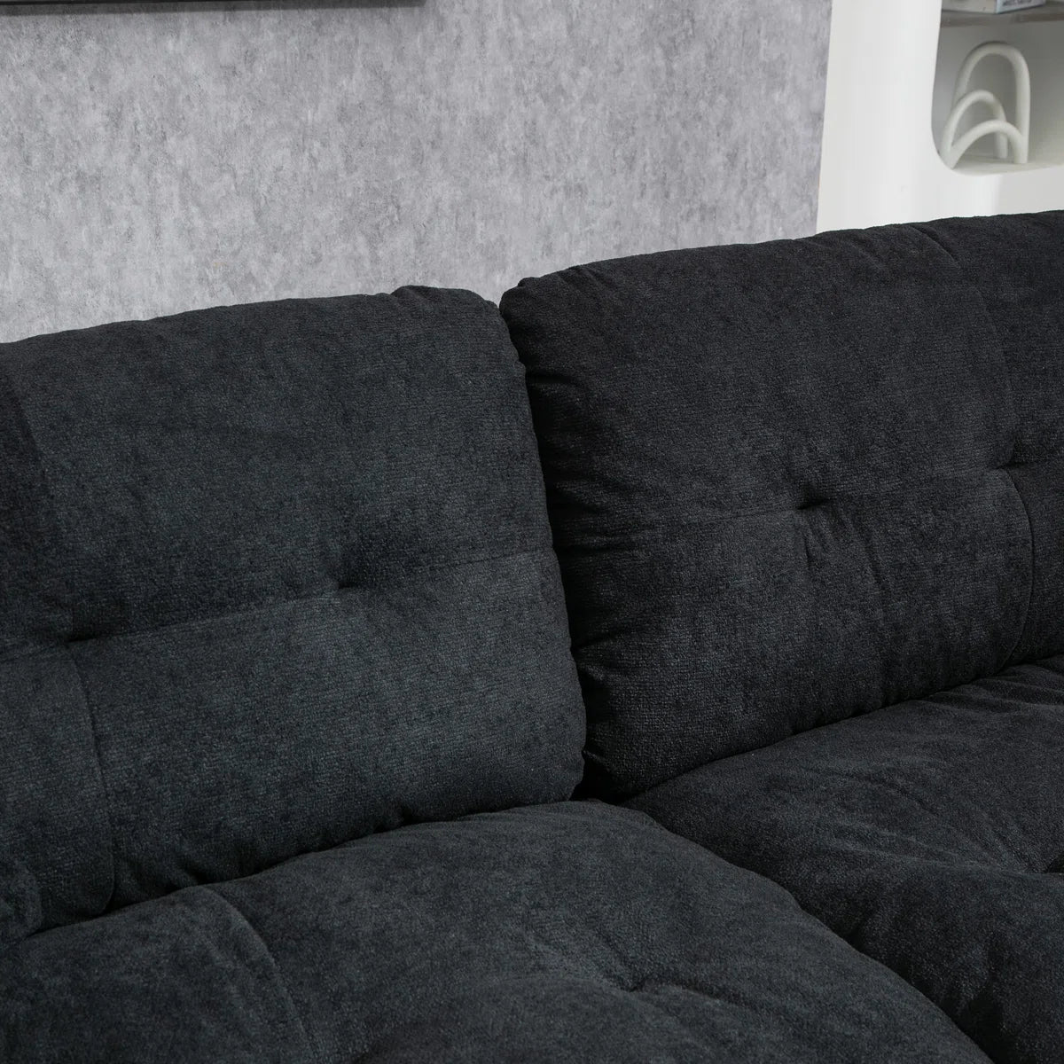 84" Chenille Upholstered Pillow-Top Arm Loveseat Sofa with Memory Foam Cushions and Pocketed Coil Springs