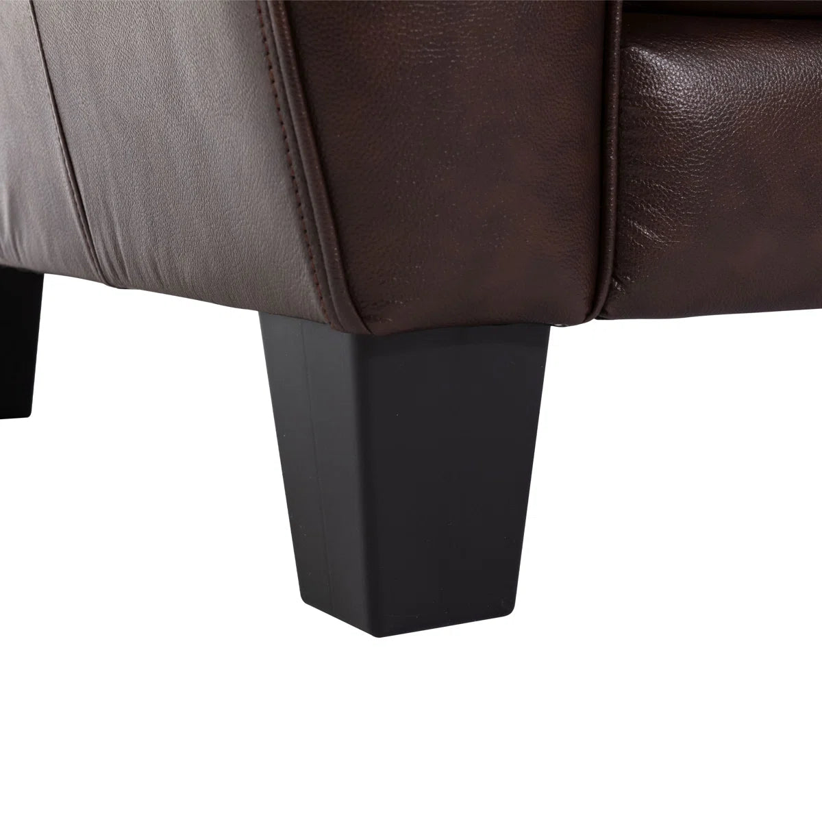 Classic Luxury Upholstered Top Leatherette Sofa