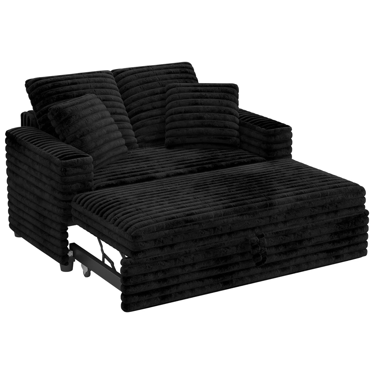 Double Seat Sofa Bed with Removable Cushion