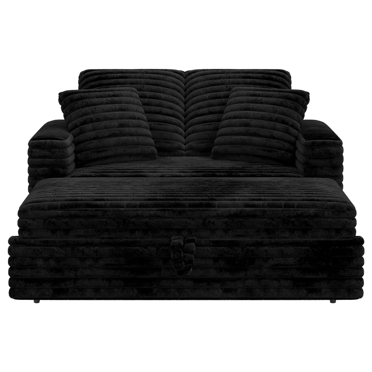 Double Seat Sofa Bed with Removable Cushion