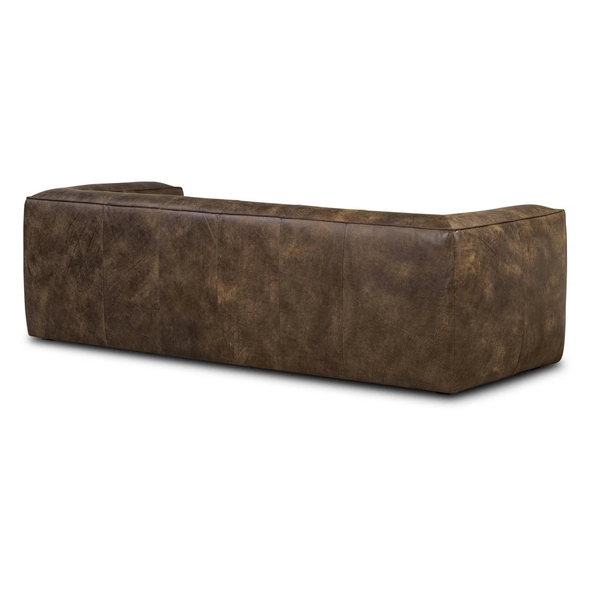 Full-Grain Genuine Italian Leather Square Arm Sofa