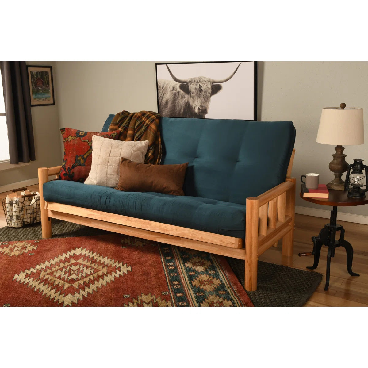 Full / Double 81'' Upholstered Futon And Mattress