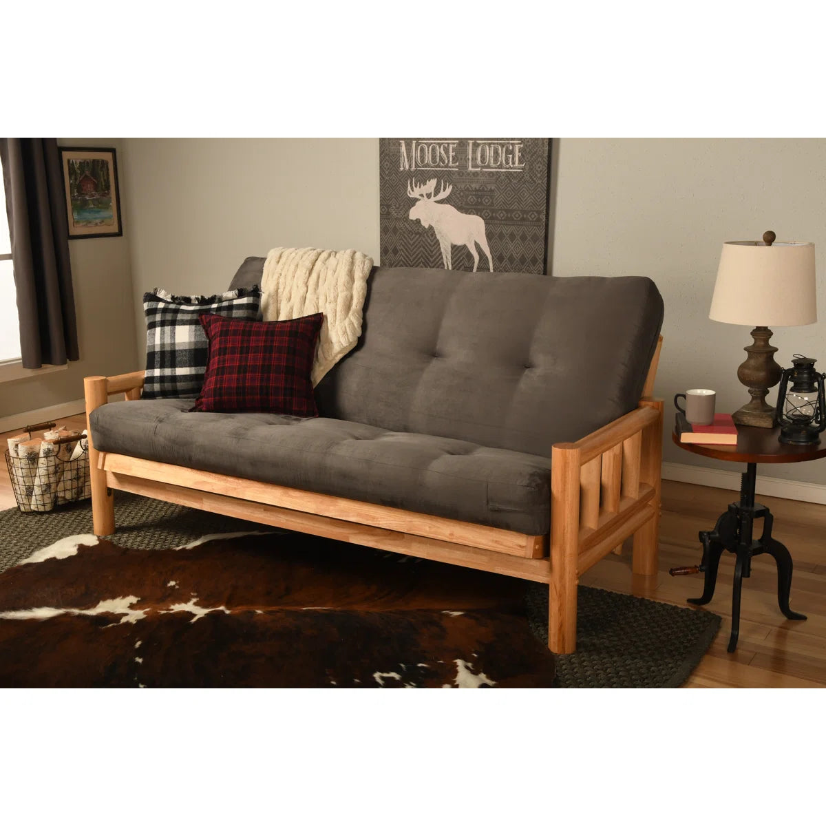 Full / Double 81'' Upholstered Futon And Mattress