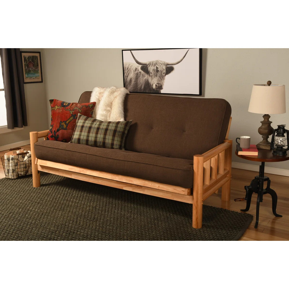 Full / Double 81'' Upholstered Futon And Mattress