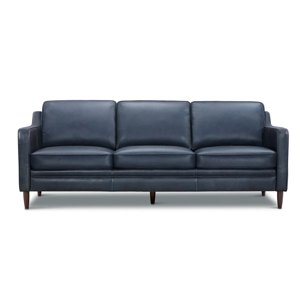 Genuine Leather Square Arm Sofa