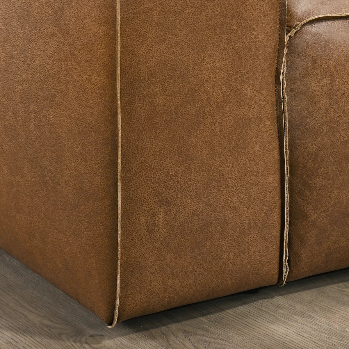 Modern Luxury Genuine Leatherette Comfy Sofa Couch