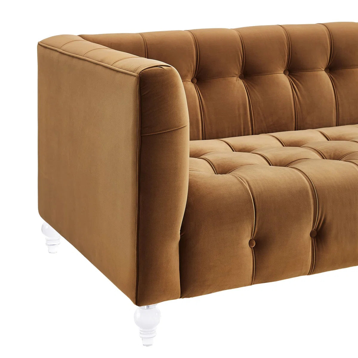 Navy Velvet Sofa