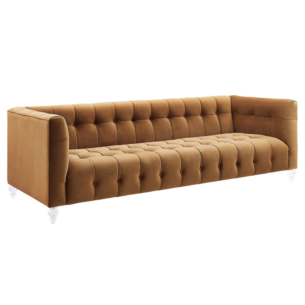 Navy Velvet Sofa
