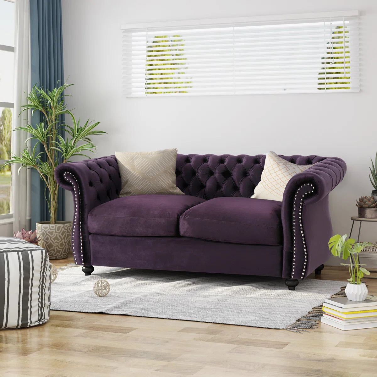 Rolled Arm Loveseat