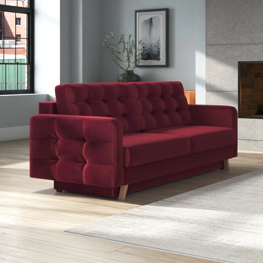 Sofa 90" Upholstered Sleeper Sofa