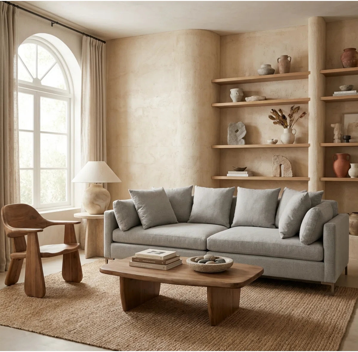 Square Arm Sofa