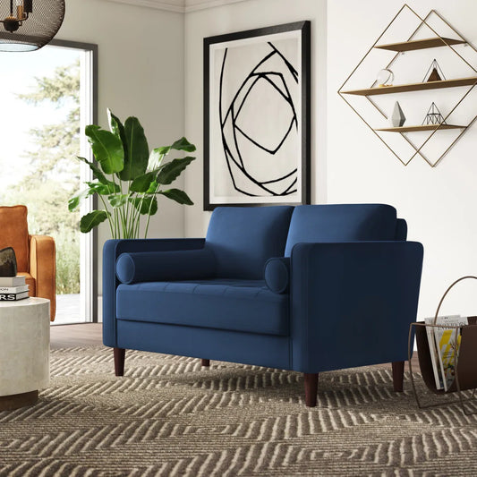 Square Arm Tufted Loveseat