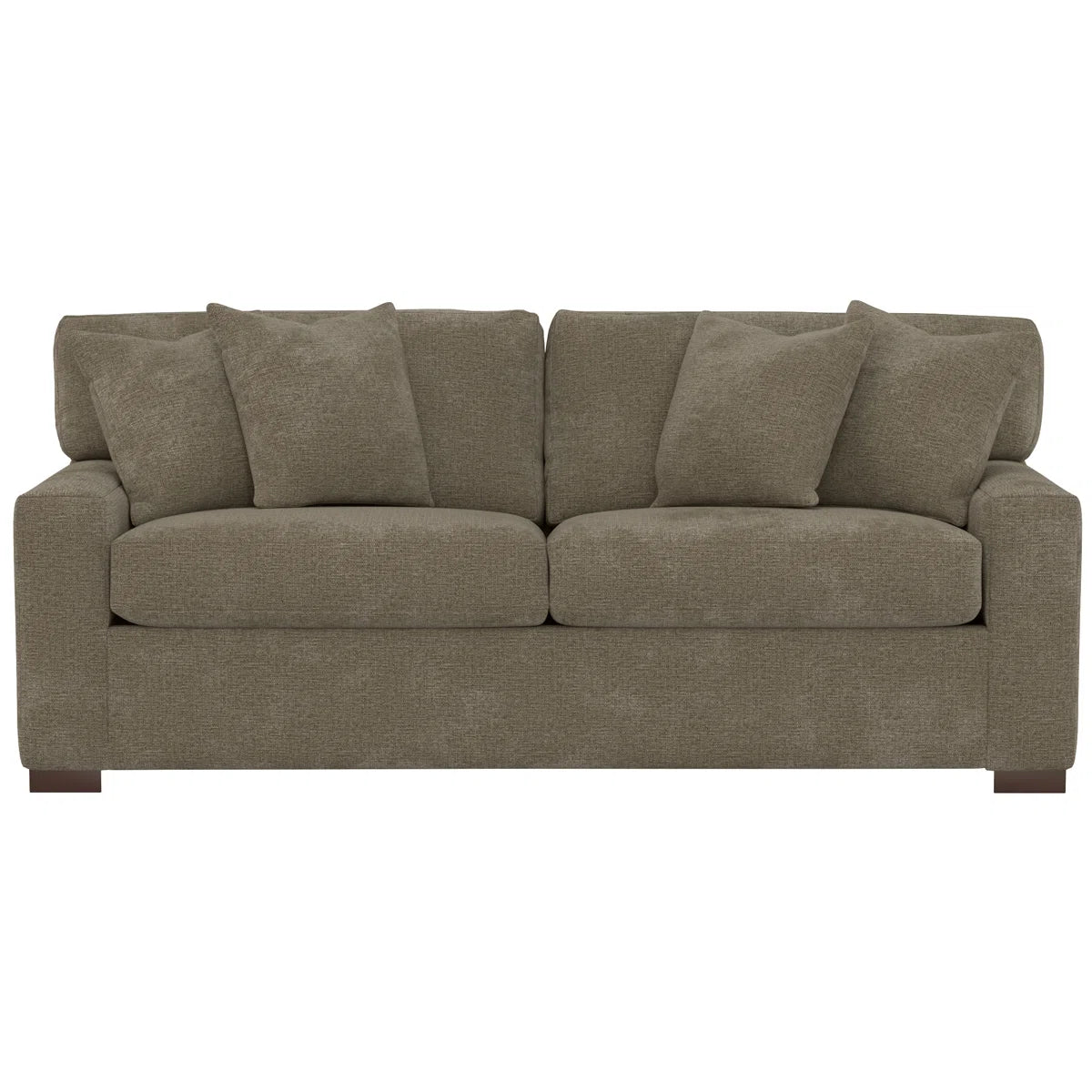 Square Arm Sleeper Sofa with Reversible Cushions