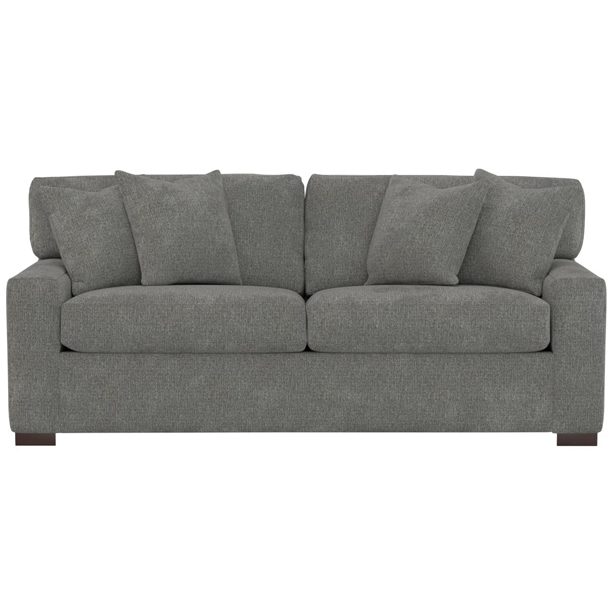 Square Arm Sleeper Sofa with Reversible Cushions