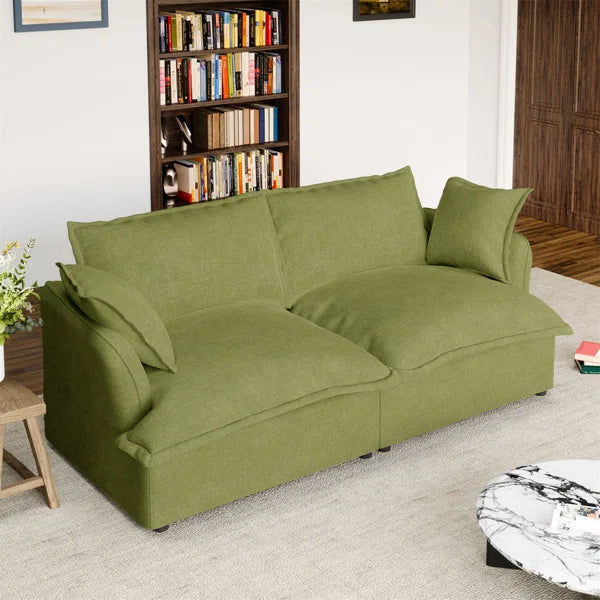 Upholstered Loveseat, Cloud Sofa Modular Sectional Sofa for Living Room Bedroom