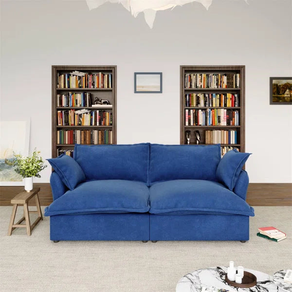 Upholstered Loveseat, Cloud Sofa Modular Sectional Sofa for Living Room Bedroom