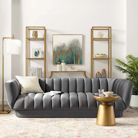 Tufted Performance Velvet Sofa