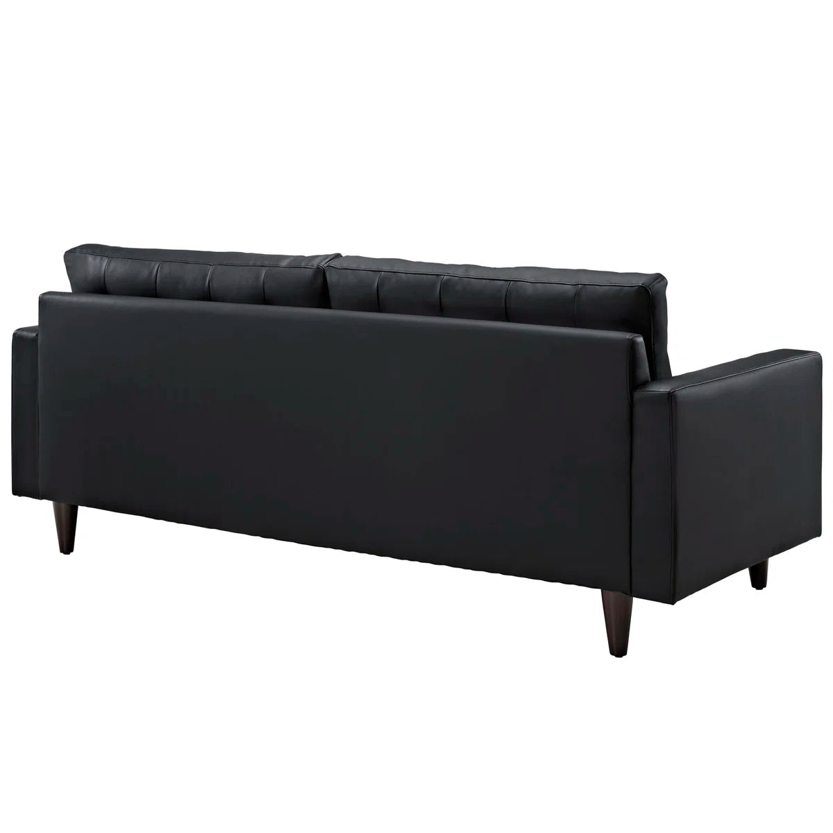 Tufted Bonded Leatherette Sofa