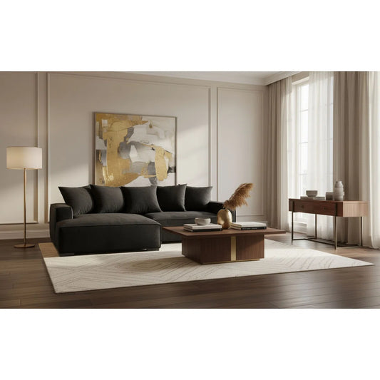 Upholstered L-Shaped Sectional Left Hand Facing