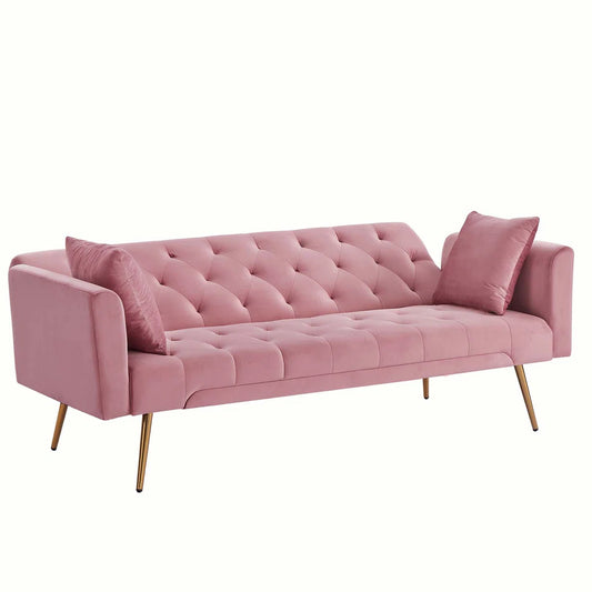 Modern Style 71.65‘’ Upholstered Velvet Sleeper Sofa