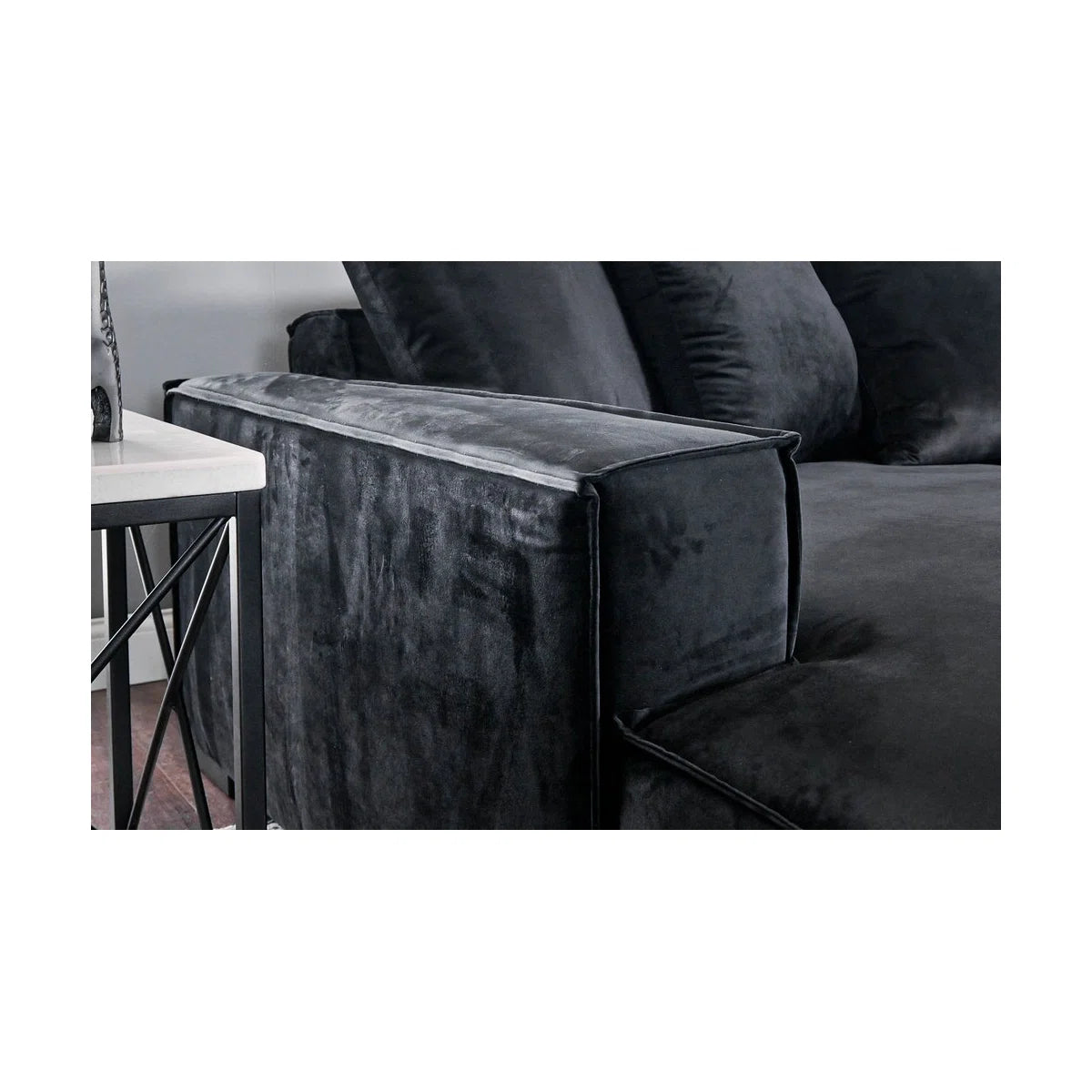 Upholstered L-Shaped Sectional Left Hand Facing