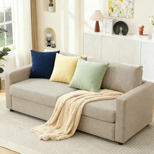79.6" Upholstered Sofa Chenille Modern Couch
