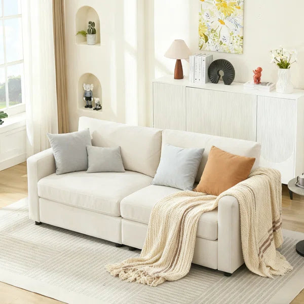 79.6" Upholstered Sofa Chenille Modern Couch