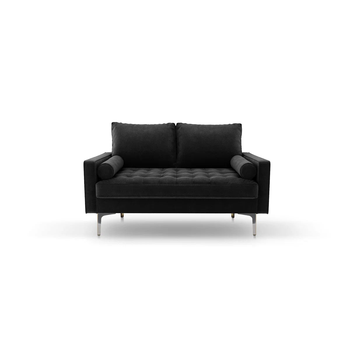 58" Velvet Square Arm Sofa Loveseat