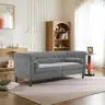 77'' W Mid Century Upholstery Tufted Sofa