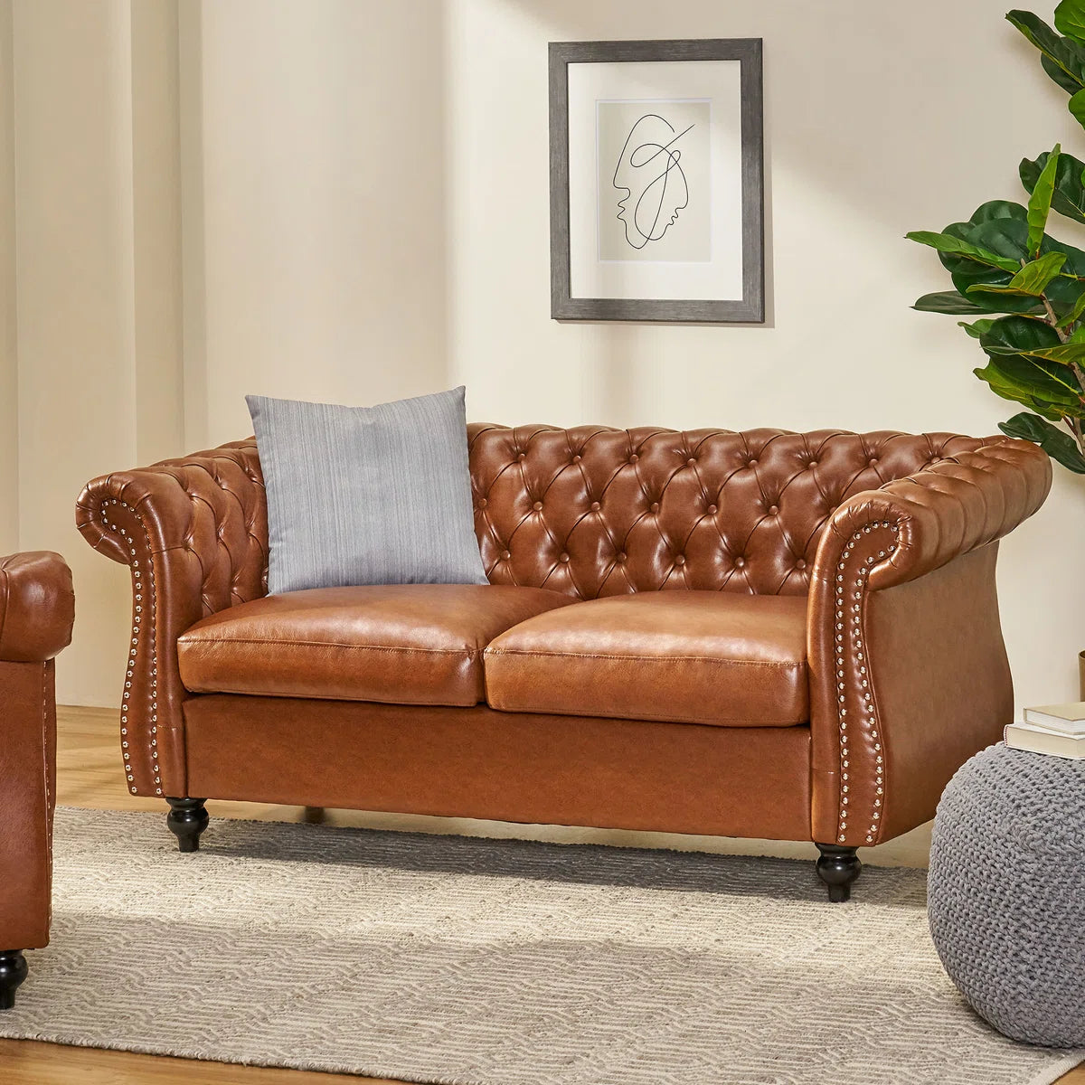 Rolled Arm Loveseat