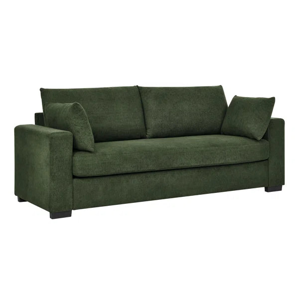 Cushioned Upholstered Sofa For Living Room, 2 Colour Options
